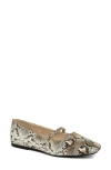 Shushop Adele Mary Jane Flat In Animal Print