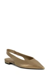 Shushop Amelia Slingback Flat In Gold
