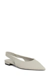 Shushop Amelia Slingback Flat In White