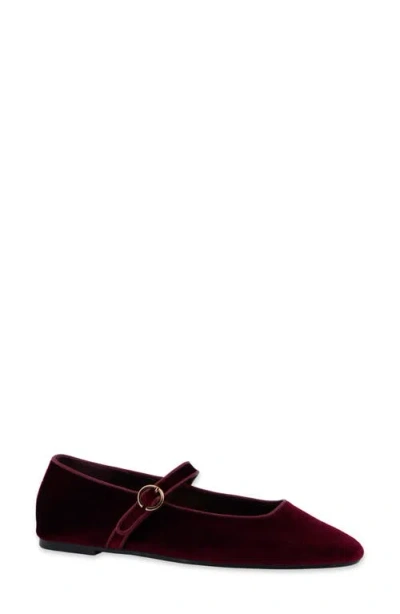 Shushop Annabelle Mary Jane Flat In Red