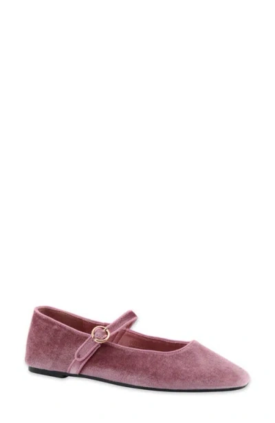 Shushop Annabelle Mary Jane Flat In Purple