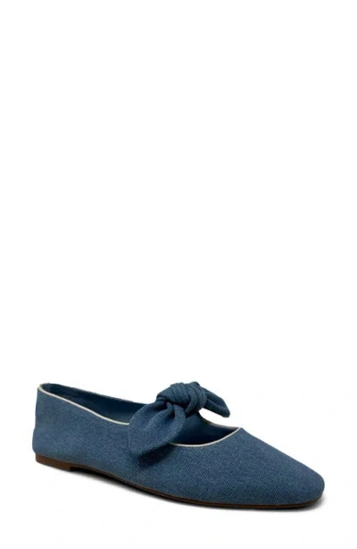 Shushop April Mary Jane Flat In Blue
