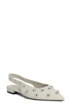 Shushop Arizona Slingback Flat In White