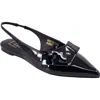 Shushop Audrey Pointed Toe Slingback Flat