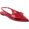 Shushop Audrey Pointed Toe Slingback Flat