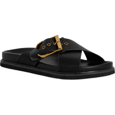 Shushop Barb Slide Sandal In Black