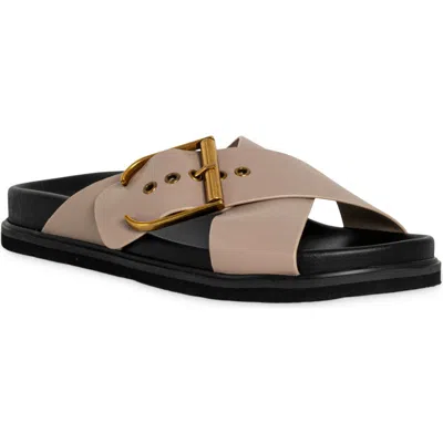 Shushop Barb Slide Sandal In Neutral