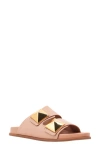 Shushop Bernarda Studded Slide Sandal In Brown