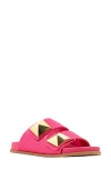 Shushop Bernarda Studded Slide Sandal In Pink