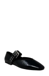 Shushop Buckle Flat In Black