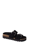 Shushop Carla Slide Sandal In Black