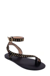 Shushop Carrie Ankle Strap Sandal In Black