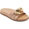 Shushop Cassie Slide Sandal In Nude