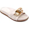 Shushop Cassie Slide Sandal In White