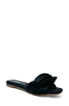 Shushop Daisy Slide Sandal In Black