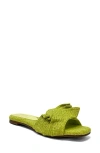 Shushop Daisy Slide Sandal In Green