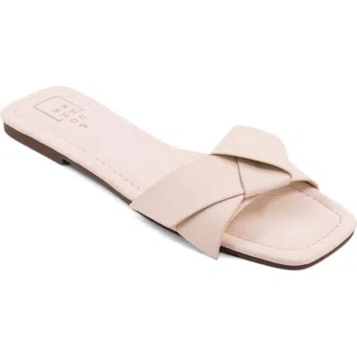 Shushop Diana Slide Sandal In Brown