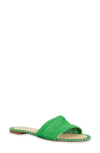 Shushop Dixie Slide Sandal In Green