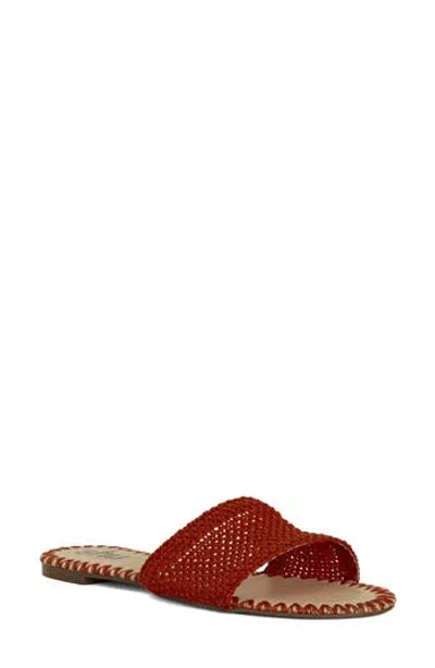 Shushop Dixie Slide Sandal In Red