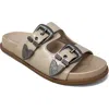 Shushop Dolly Two-strap Sandal In Brown