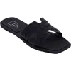 Shushop Donna Waterproof Slide Sandal In Black