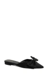 Shushop Dorothy Pointed Toe Flat In Black