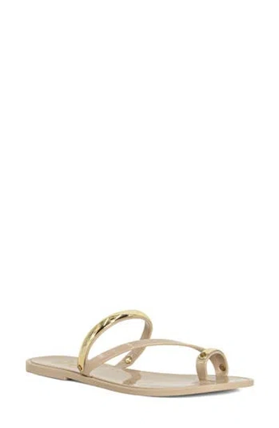 Shushop Dottie Toe Loop Sandal In Neutral