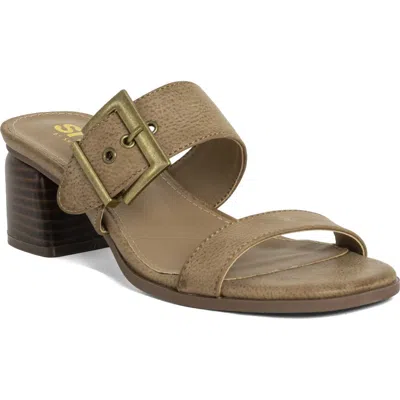 Shushop Eden Slide Sandal In Brown