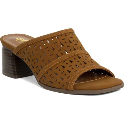 Shushop Eliana Slide Sandal In Animal Print