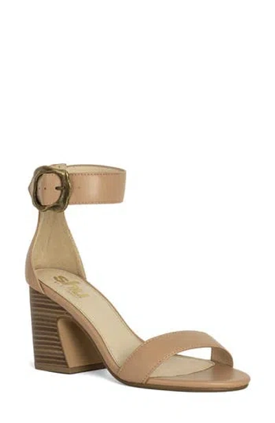 Shushop Eliya Ankle Strap Sandal In Brown