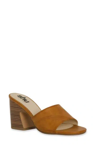 Shushop Elsy Slide Sandal In Brown