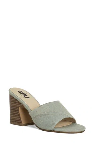 Shushop Elsy Slide Sandal In Green