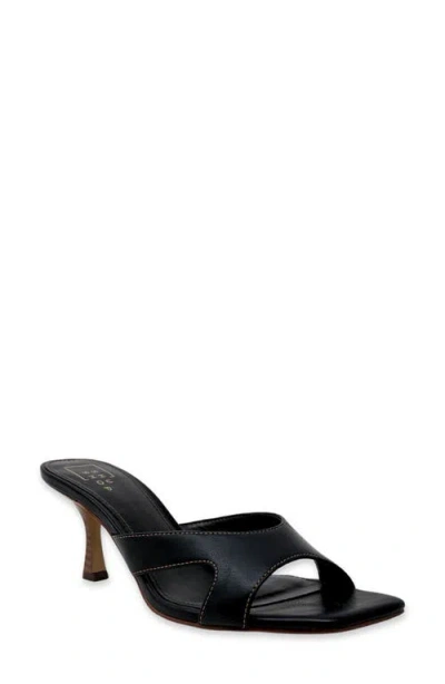 Shushop Fargo Slide Sandal In Black