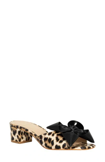 Shushop Flora Slide Sandal In Animal Print