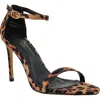 Shushop Franca Sandal In Leopard Satin