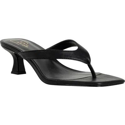 Shushop Franny Kitten Heel Flip Flop In Black