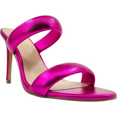 Shushop Georgia Puff Strap Sandal In Fuchsia