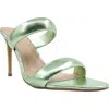 Shushop Georgia Puff Strap Sandal In Green
