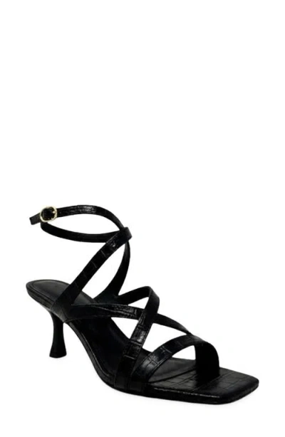Shushop Gilda Ankle Strap Sandal In Black