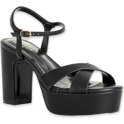 Shushop Gwen Platform Sandal In Black