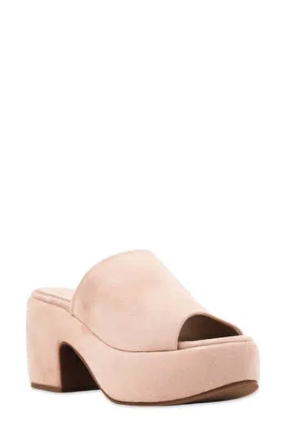 Shushop Gypsy Platform Slide Sandal In Pink