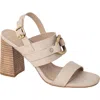 Shushop Hannah Block Heel Slingback Sandal In Neutral