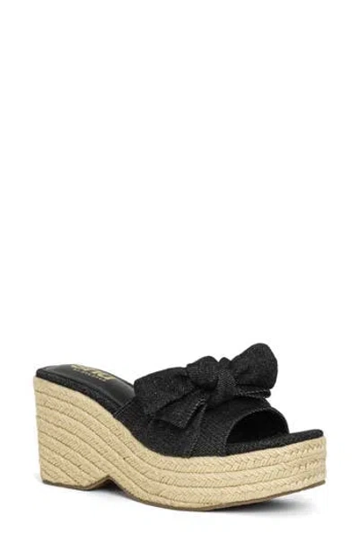 Shushop Ingrid Platform Espadrille Slide Sandal In Multi