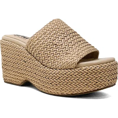 Shushop Josie Platform Slide Sandal In Multi