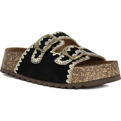 Shushop Keya Slide Sandal In Black