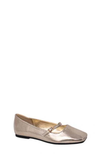 Shushop Kids' Adele Mini Faux Leather Mary Jane In Gold
