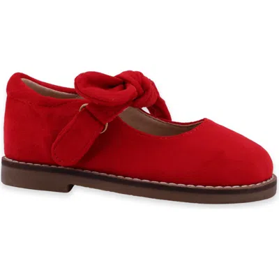 Shushop Kids' Allegra Mini Faux Suede Mary Jane Flat In Red