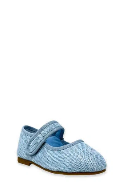 Shushop Kids' Arya Mini Metallic Mary Jane In Blue