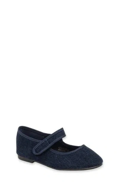 Shushop Kids' Arya Mini Metallic Mary Jane In Blue