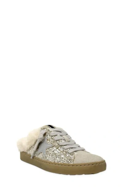 Shushop Kids' Pinah Mini Glitter Slip-on Shoe In Gold